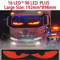 Panneau d'affichage LED dynamique pour véhicules, état neuf, lumières clignotantes Devil Eyes, décoration extérieure de voiture portable, protection