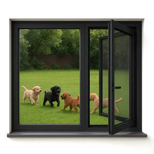 El último diseño moderno, marco de ventana de aluminio con doble acristalamiento, diseño de ventanas abatibles para casas - Product Image 6