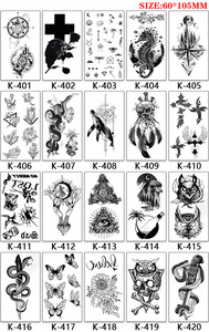 Vente en gros dragon animal géométrie fleur conçoit images petits accessoires étanche poitrine tatouages autocollant <span class=keywords><strong>pour</strong></span> hommes - Product Image 6