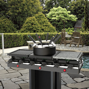 Ensemble à raclette et à <span class=keywords><strong>fondue</strong></span> électrique de table pour 8 à 12 personnes - Product Image 1