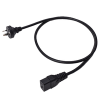 1m 1.5m 1.8m 2m AU Standard SAA Approval 3 Pin Prong Plug IEC320 C19 Connector Cable