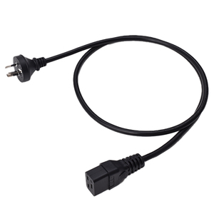 1m 1.5m 1.8m 2m AU標準SAA承認<span class=keywords><strong>3</strong></span>ピンプロングプラグIEC320 C19コネクタケーブル - Product Image 4