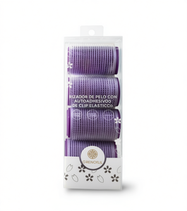 GrenoLil Hair Roller Set 4 Pcs Auto Adhesive Elastic Clip For Styling - Product Image 1