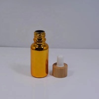 Flacon compte gouttes en verre, conteneurs de 5ml, 10ml, 20ml ou 30ml quantité minimale de commande d'huile essentielle, de couleur or, avec Pipette, pour parfum cosmétique, offre spéciale