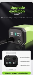 Nouvelle pompe <span class=keywords><strong>de</strong></span> douche portable 12000 mAh avec lumière, 5 modes <span class=keywords><strong>de</strong></span> pulvérisation, affichage Fahrenheit, étanche IPX8, idéale pour le <span class=keywords><strong>camping</strong></span> en extérieur - Product Image 2