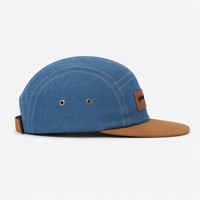 Casquette unisexe de luxe vintage en faux daim et denim, respirante, imperméable, à 6 panneaux, réglable, avec logo personnalisé brodé, pour l'extérieur, vente en gros