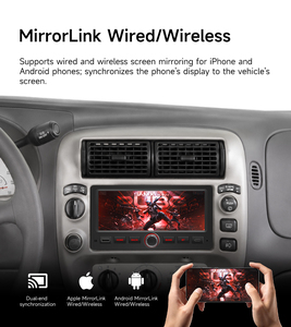 Reproductor Multimedia para Auto BQCC de 6.86 Pulgadas con Radio Mp5, FM AM RDS, Mirrorlink, Carplay, Video, Pantalla para Auto con Bluetooth para Ford F150 (1998-2007) - Product Image 6