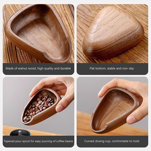 Bandejas dosificadoras de café de madera maciza de nogal, palas para granos, separador de té, utensilios de cocina para espresso - Product Image 4