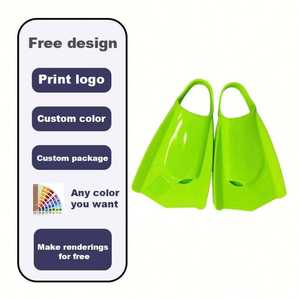 Palmes courtes en silicone personnalisées pour adultes et enfants, flottabilité assistée pour l'apprentissage de la plongée sous-marine, palmes de natation en forme de pattes de canard - Product Image 4