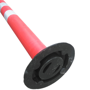 Poste Delimitador de Carriles de Plástico Flexible PE para Tráfico, con Base de Goma Resistente, Venta al por Mayor de Fábrica - Product Image 5