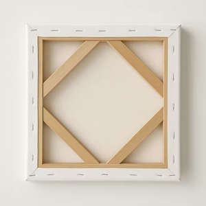 Toile de coton blanche vierge sur châssis en bois de pin, taille personnalisée, matériel d'artiste, haute qualité, marque SHENGCHENG, 1,5/1,6/24 mm - Product Image 1