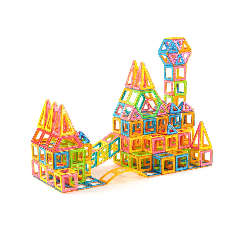 Tensoger Kids Educational Toys Magnetic Building Blocks 3D Diy baby toys