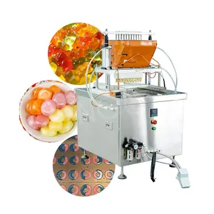 HNOC Swirl Lollipop Soft Ball Forming Vitamins Gummy Bear Hard Candy Extruder Pouring Making Machine Price