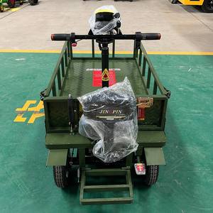 Electric Flatbed Cart Three/<strong>Wheel</strong> Four-<strong>Wheel</strong> Battery Powered Platform Truck Seat Industrial Shopping Material Handling Cart - Product Image 3