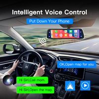 Moniteur Tactile de Voiture XYD 9,66 Pouces Diffusion Multimédia Vue Arrière 2K 4K Caméra de Recul Bluetooth Intégré Carplay Universel