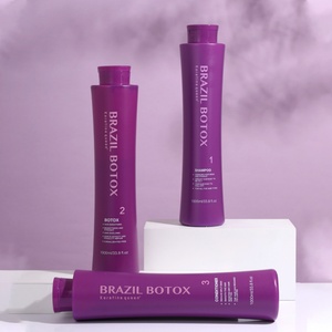 Tratamiento de Keratina Brazilian Blowout para Alisar el Cabello, Reparar el Cabello, Eliminar el Frizz, Dejar el Cabello Fácil de Peinar y Brillante, Keratina de Salón - Product Image 1