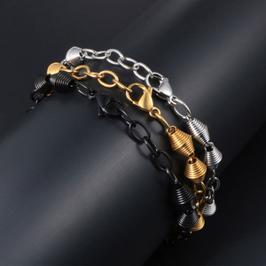 Unisex Silver <b>Titanium</b> Steel Bracelet Weaving Design Gift Jewelry CE476 - Product Image 4