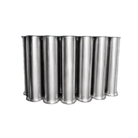 Conduit de ventilation en acier inoxydable 304/316 soudé, certifié ASTM sur mesure |   Tuyau d'air spiralé HVAC pour l'évacuation industrielle des cuisines