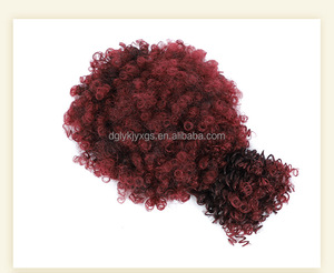 LW-81QT Chignon ricci con <span class=keywords><strong>frangetta</strong></span> accessori di alta qualità treccia di estensione per le donne Scrunchie Afro crespo di sintesi dei capelli capelli morbidi - Product Image 5