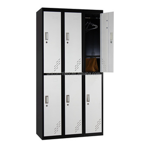 Colorido barato 6 puertas armario de acero estudiante gabinete de Metal para dormitorio natación para la venta - Product Image 1