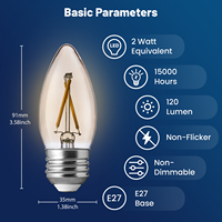 CCT B11 E14 E27 LED Kerzen lampe 2W 120 Lumen Nicht dimmbar für Home Bar Kronleuchter CE-zertifiziert"