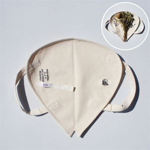 กระเป๋าผ้าฝ้าย Zy Stylish ปักลายดอกไม้ ดีไซน์หรูหรา พับได้ พร้อมช่องใส่ของขวัญ - Product Image 3