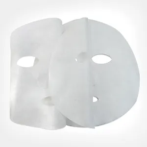 Maschera in tessuto non tessuto usa e getta in fibra di eucalipto da 45g/mq maschera facciale asciutta foglio maschera facciale