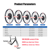 Vente en gros SW900 LCD MTX vélo électrique Ebike Hub Motor 48V 1000 W E Bike Kit de conversion Ebike 27.5 1000 Watt Hub Motor