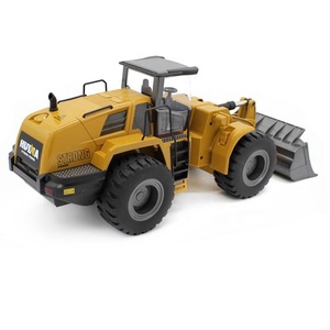 <span class=keywords><strong>Huina</strong></span> 1583 <span class=keywords><strong>V4</strong></span> 2.4 GHz Chargeuse sur Roues en Alliage Métal Modèle Moulé sous Pression Télécommandé, Camion Bulldozer RC de Construction Échelle 1/14 10 Canaux - Product Image 2