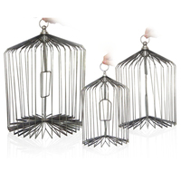 Cage en métal avec trois tailles, accessoire magique de scène