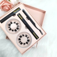 Kit de cils Hitomi DIY-6 avec logo personnalisé, cils en grappe de vison, segments de cils, cils à base de colle, faux cils, outils, poils synthétiques