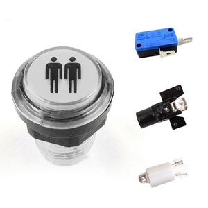 32mm Round Transparent <b>Game</b> Console Button With Backlit Man Symbol For Arcade <b>Machine</b> Accessories - Product Image 4