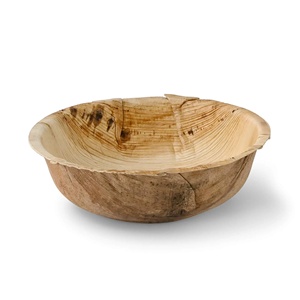 Grands bols ronds en feuille de palmier de 750 ml pour bar à salades et service de repas sains - Product Image 4