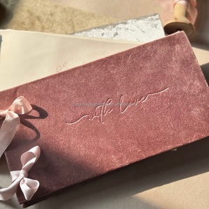 Tarjetas de Invitación de Terciopelo, Tarjetas de Felicitación, Tarjetas de Visita, con Relieve y Dorado, Diseño de Lujo, Tarjetas de Invitación de Boda Únicas - Product Image 3