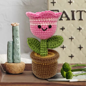 Kit d'artisanat d'art de bricolage pour adulte Instruction vive pour <span class=keywords><strong>Amigurumi</strong></span> Crochet Needlecraft Faites votre propre dessert Jouets éducatifs - Product Image 5