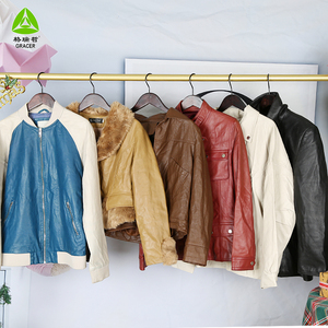 Подержанная одежда тюки подержанная кожаная куртка подержанная одежда в Великобритании - Product Image 2