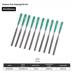 <span class=keywords><strong>Lime</strong></span> à affûter Wileyfox, lot de 10 limes métalliques assorties, triangle, demi-cercle, 6 aciers, fraises à fraiser en gros, pointe pointue faite à la main - Product Image 6