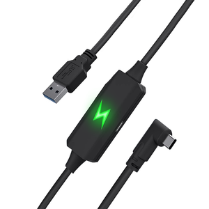 Type-C USB <span class=keywords><strong>3.2</strong></span> VR リンクケーブル TPE 素材 編組されたより太いワイヤ 独立した電源供給 安定した信号転送 2 年保証 - Product Image 4