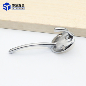Wall Mount Zinc Alloy <b>Hooks</b> Heavy Duty Modern Design For Door Bathroom <b>Kitchen</b> Use Round Shape Nickel Plated - Product Image 3