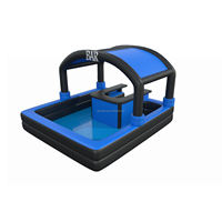 Nouveau bar de piscine gonflable extérieur arrière-cour Pvc eau fêtes de famille événement piscine flottante gonflable avec bar pour adultes tente de fête