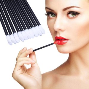 Disposable <b>Nylon</b> Lip Gloss Applicator Lipstick Wand Colored Handle Makeup Tool - Product Image 5