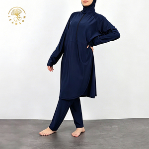 Burkini pour femme musulmane, <span class=keywords><strong>maillot</strong></span> de bain à manches longues, vêtements islamiques, costumes de bain modestes, vêtements islamiques - Product Image 4