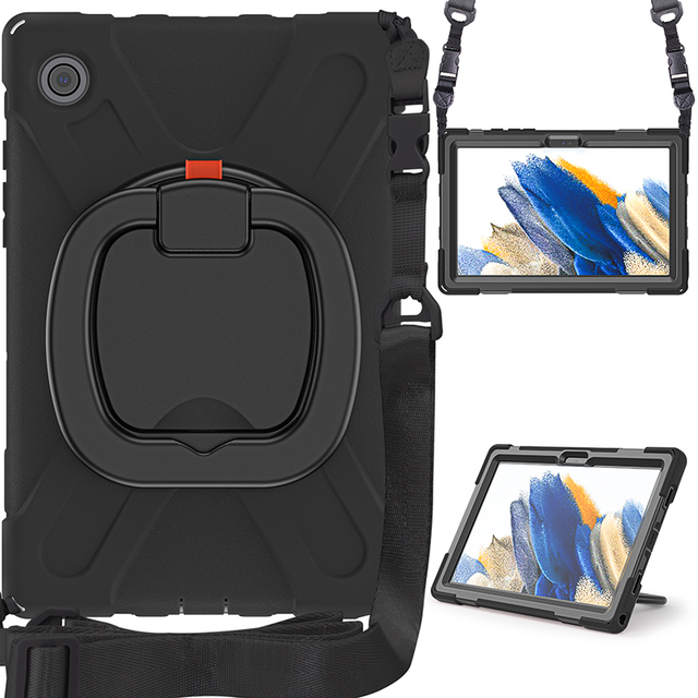 For Samsung Galaxy Tab A8 10.5 Inch X200 X205 Silicone+PC Tablet Cases Shockproof Protective Tablet Cover