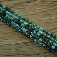 Vente en gros de perles en tube de turquoise africaine 6*9mm Pierres précieuses roses naturelles pour la fabrication de bijoux à bricoler soi-même
