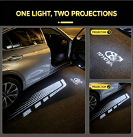 Luces LED Proyectoras 3D con Logotipo de Toyota para Puerta, Luz de Sombra Fantasma para Toyota Prius/Sienna/Tundra, Accesorios de Luz de Cortesía