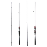 Canne à pêche en fibre de carbone JS JiXian Z006 1.9m 2.13m 2.24m 2.44m pour la pêche à la ligne, au jigging et aux leurres en rivière, lac, ruisseau et eau salée