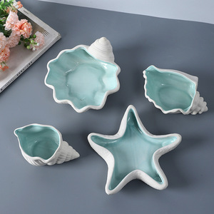 ถาดใส่เครื่องประดับเซรามิกทรงปลาดาว ของตกแต่งบ้าน สำหรับจัดเก็บสร้อยคอ กำไล เครื่องสำอาง - Product Image 4