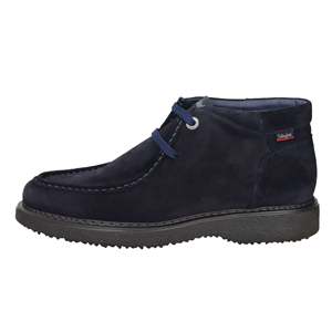 Stivaletto stringato da uomo Callaghan in camoscio blu navy, scarpa comoda per camminare - Product Image 1