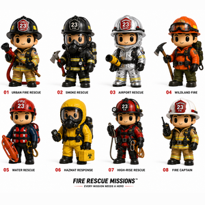 Waker Produttori di Action Figure Personalizzate in PVC Vinile di Vigili del Fuoco, Statuette da Collezione in Stile Cartone Animato - Product Image 3