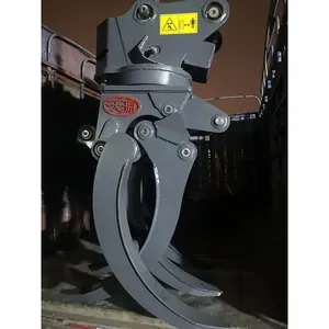 Timber grapple WYJ100Z 3 point hitch log grapple for 5 to 9 ton excavator with 360 hydraulic rotation log grab for sale